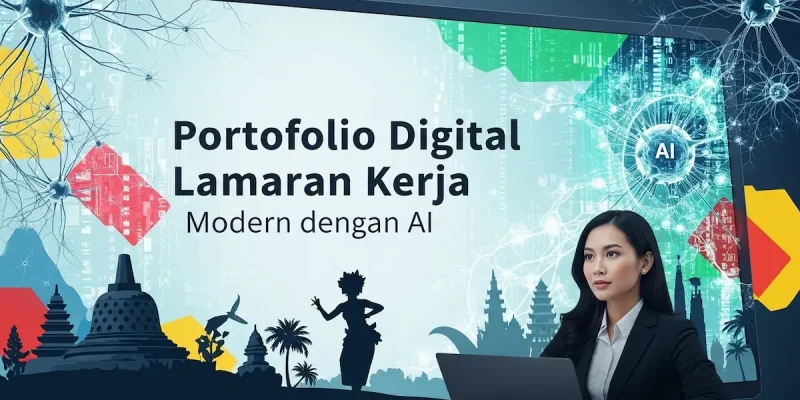 Portofolio Digital Lamaran Kerja Modern dengan AI