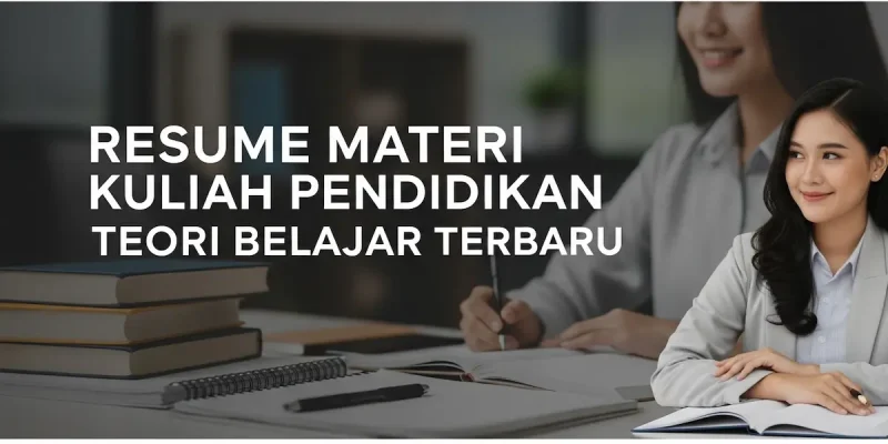 Resume Materi Kuliah Pendidikan Teori Belajar Terbaru