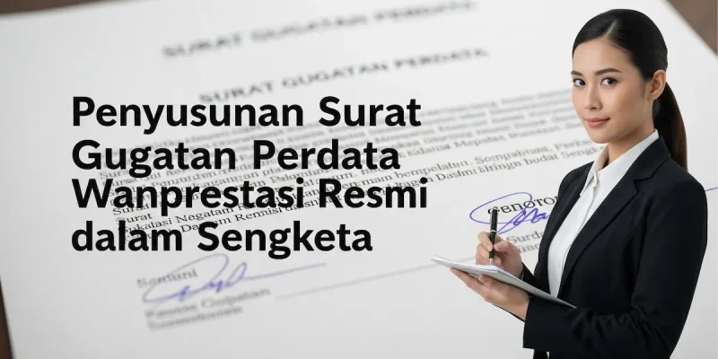 Surat Gugatan Perdata Wanprestasi Resmi dalam Sengketa