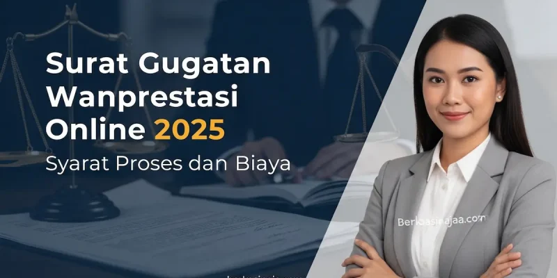 Surat Gugatan Wanprestasi Online 2025 Syarat Proses dan Biaya