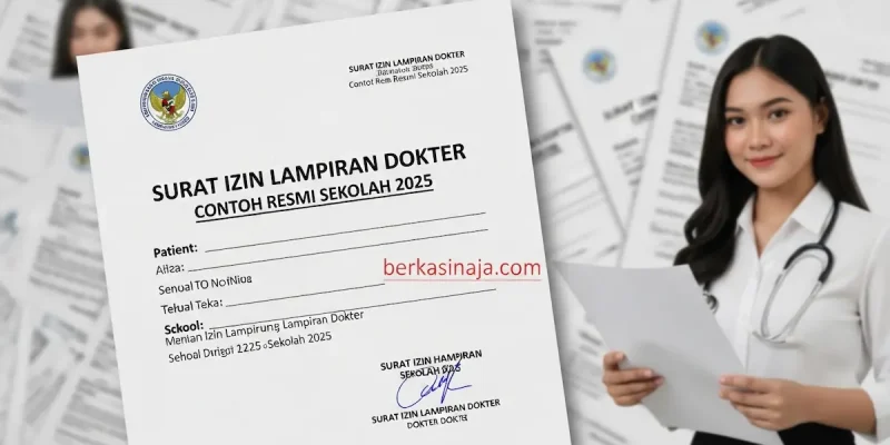 Surat Izin Lampiran Dokter Contoh Resmi Sekolah 2025