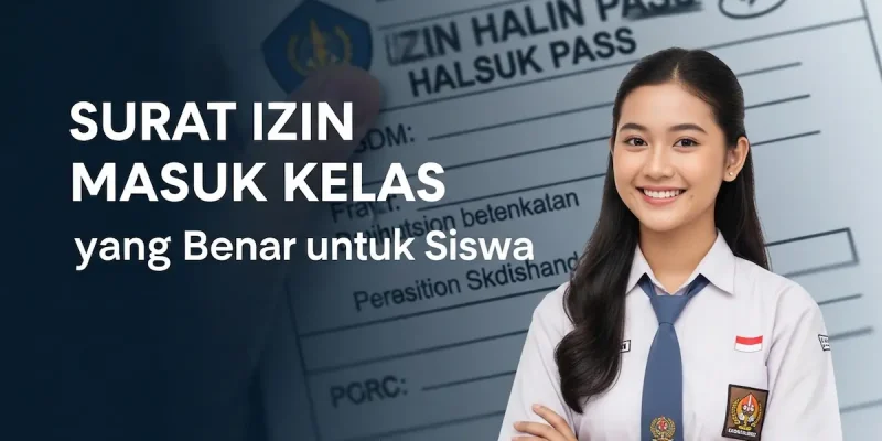 Surat Izin Masuk Kelas yang Benar untuk Siswa