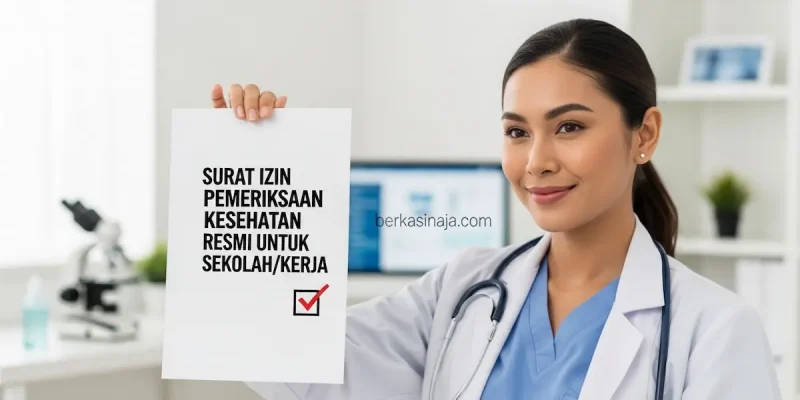 Surat Izin Pemeriksaan Kesehatan Resmi untuk SekolahKerja