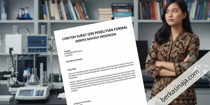 Surat Izin Penelitian Formal Skripsi Bahasa Indonesia