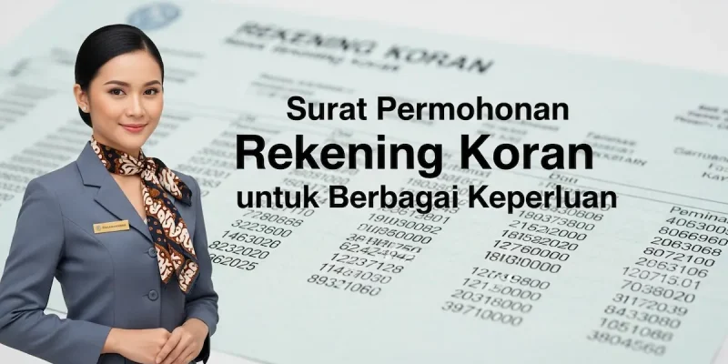 Surat Permohonan Rekening Koran untuk Berbagai Keperluan