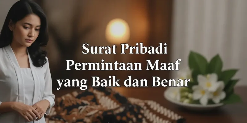 Surat Pribadi Permintaan Maaf yang Baik dan Benar