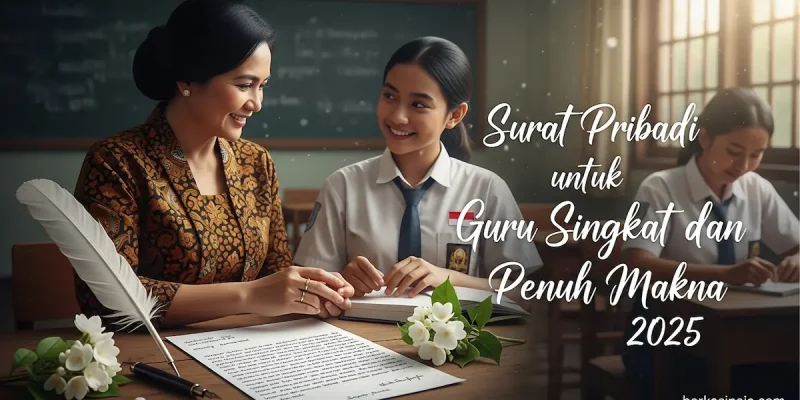Surat Pribadi untuk Guru Singkat dan Penuh Makna 2025