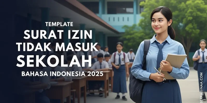 Template Surat Izin Tidak Masuk Sekolah Bahasa Indonesia 2025