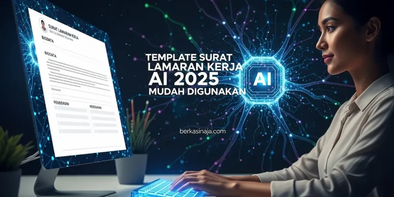 Template Surat Lamaran Kerja AI 2025 Mudah Digunakan