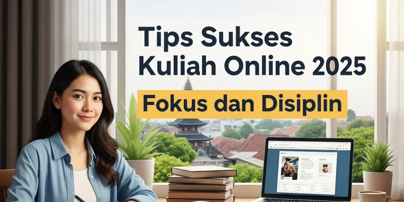 Tips Sukses Kuliah Online 2025 Fokus dan Disiplin