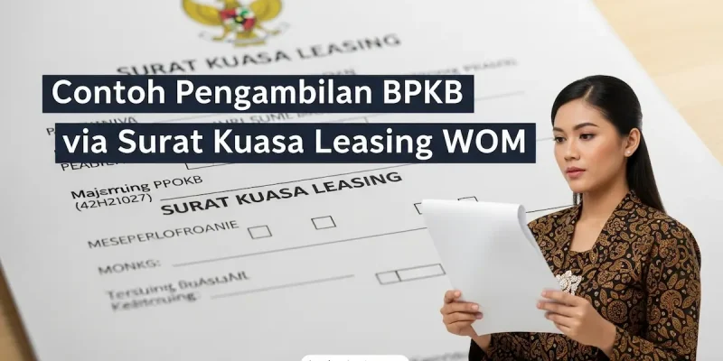 Contoh Pengambilan BPKB via Surat Kuasa Leasing WOM