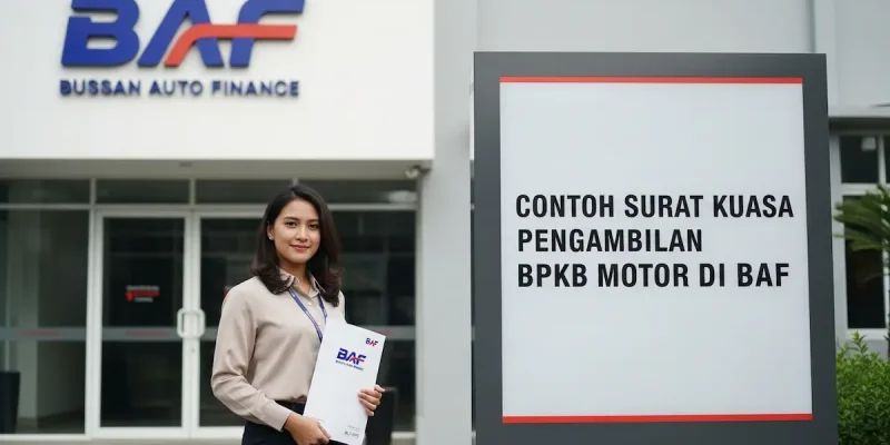 Contoh Surat Kuasa BAF Pengambilan BPKB Motor
