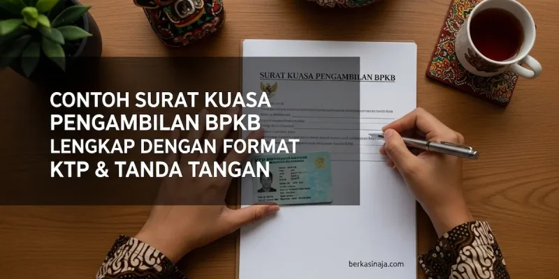 Contoh Surat Kuasa Pengambilan BPKB Lengkap dengan Format KTP & Tanda Tangan