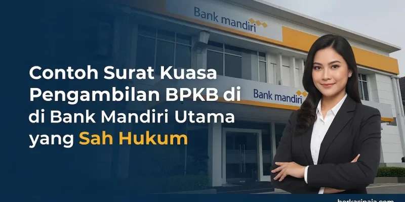 Contoh Surat Kuasa Pengambilan BPKB di Bank Mandiri Utama yang Sah Hukum