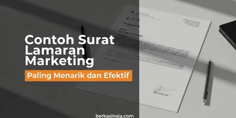 Contoh Surat Lamaran Marketing Paling Menarik dan Efektif