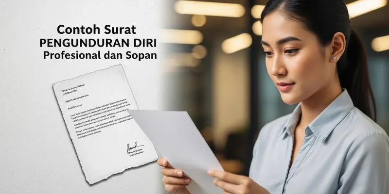 Contoh Surat Pengunduran Diri Profesional dan Sopan