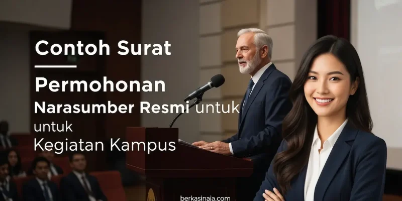 Contoh Surat Permohonan Narasumber Resmi untuk Kegiatan Kampus