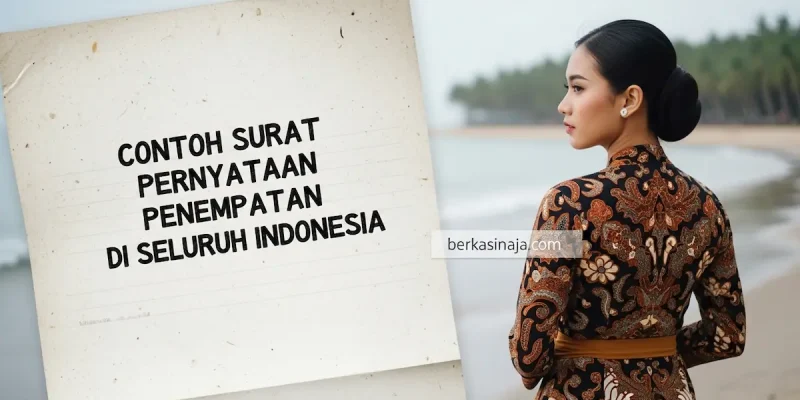 Contoh Surat Pernyataan Penempatan di Seluruh Indonesia
