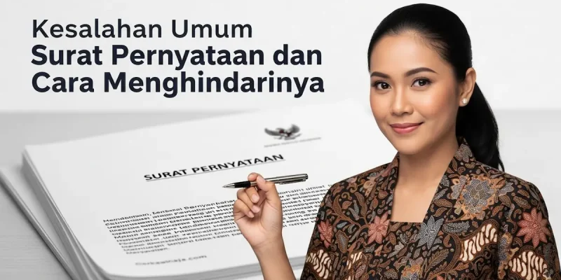 Kesalahan Umum Surat Pernyataan dan Cara Menghindarinya