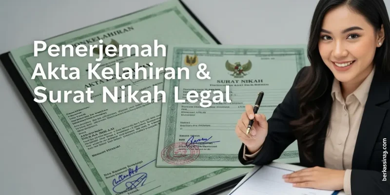 Penerjemah Akta Kelahiran & Surat Nikah Legal