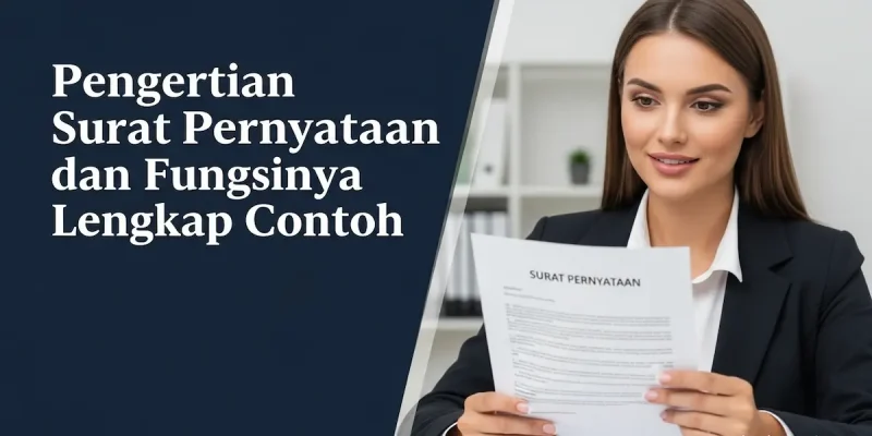 Pengertian Surat Pernyataan dan Fungsinya Lengkap Contoh