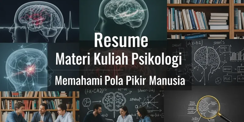 Resume Materi Kuliah Psikologi Memahami Pola Pikir Manusia