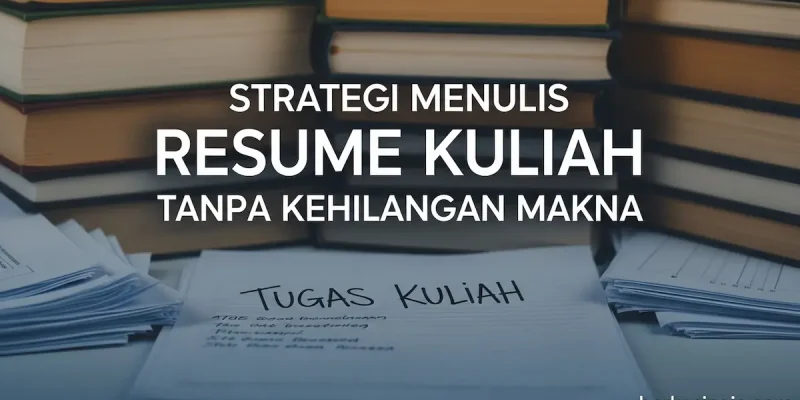 Strategi Menulis Resume Kuliah Tanpa Kehilangan Makna