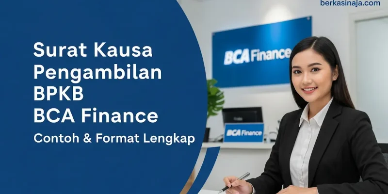 Surat Kausa Pengambilan BPKB BCA Finance Contoh & Format Lengkap