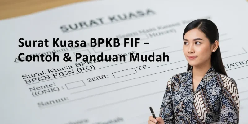 Surat Kuasa BPKB FIF – Contoh & Panduan Mudah