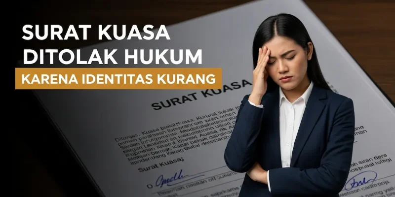 Surat Kuasa Ditolak Hukum Karena Identitas Kurang