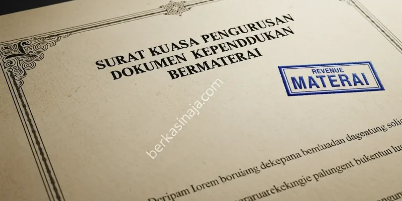 Surat Kuasa Pengurusan Dokumen Kependudukan Bermaterai