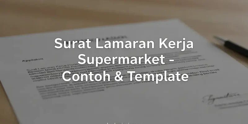 Surat Lamaran Kerja Supermarket – Contoh & Template
