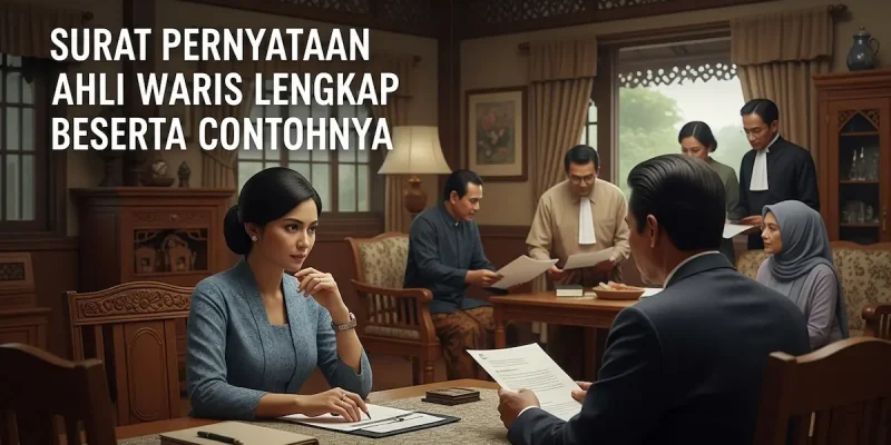 Surat Pernyataan Ahli Waris Lengkap Beserta Contohnya