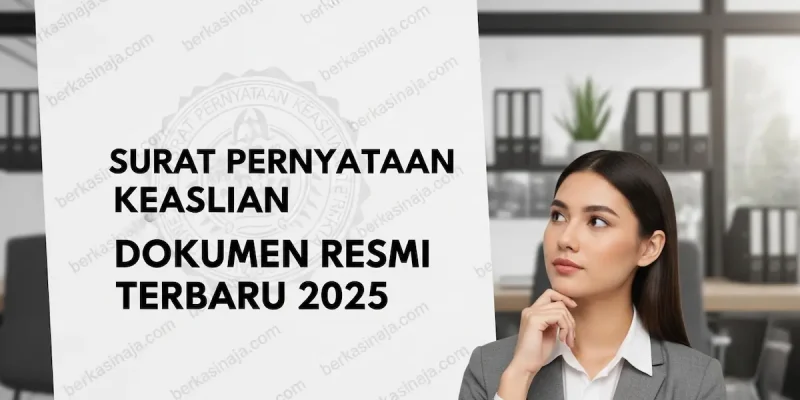 Surat Pernyataan Keaslian Dokumen Resmi Terbaru 2025