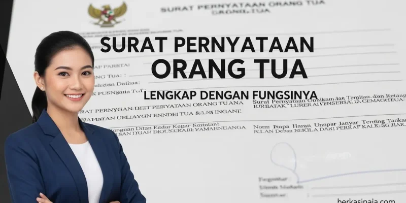 Surat Pernyataan Orang Tua Lengkap dengan Fungsinya