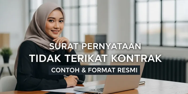 Surat Pernyataan Tidak Terikat Kontrak Contoh & Format Resmi