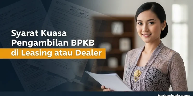Syarat Kuasa Pengambilan BPKB di Leasing atau Dealer