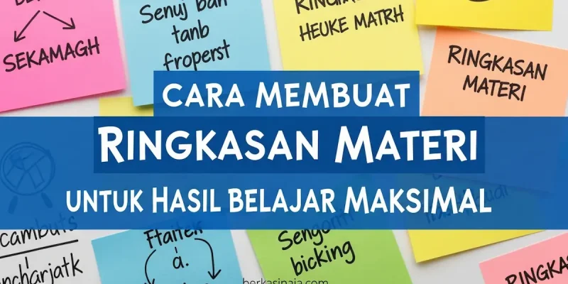 Cara Membuat Ringkasan Materi untuk Hasil Belajar Maksimal