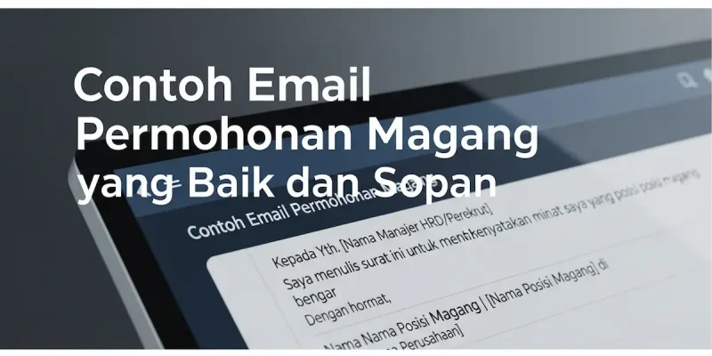 Contoh Email Permohonan Magang yang Baik dan Sopan