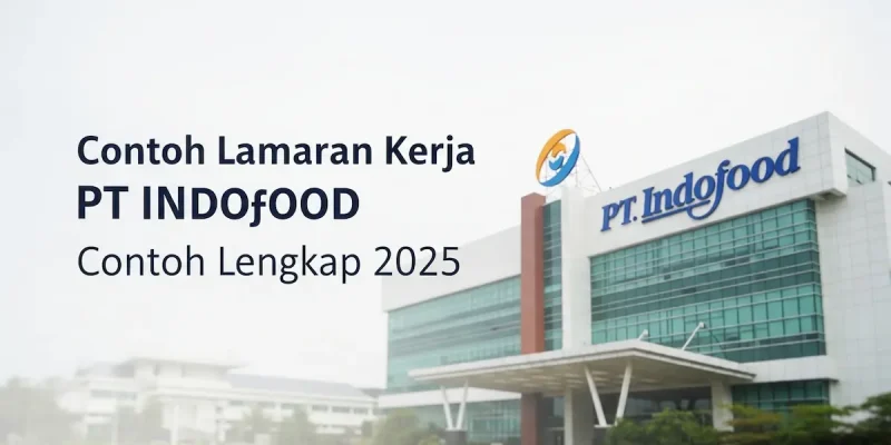 Contoh Lamaran Kerja PT Indofood Contoh Lengkap 2025