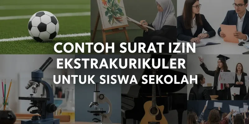 Contoh Surat Izin Ekstrakurikuler untuk Siswa Sekolah