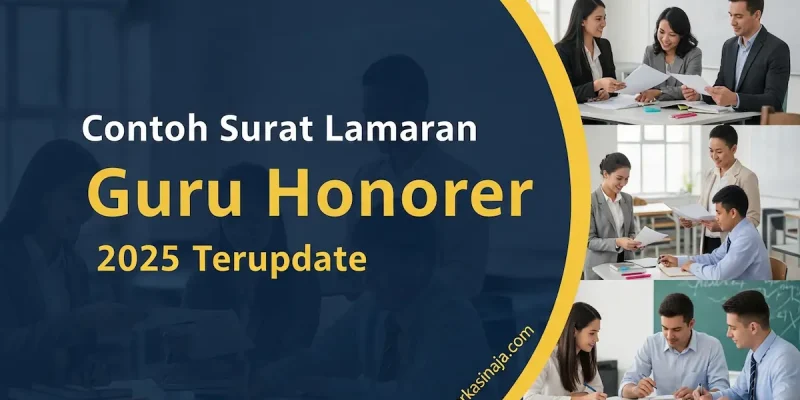 Contoh Surat Lamaran Guru Honorer 2025 Terupdate