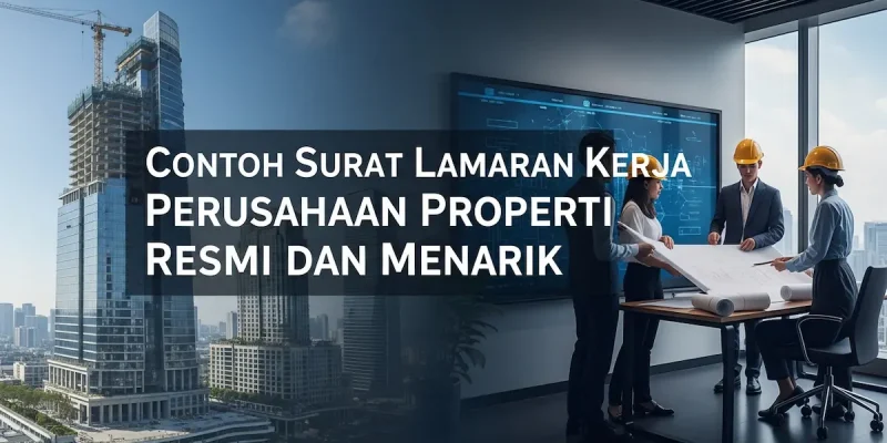 Contoh Surat Lamaran Kerja Perusahaan Properti Resmi dan Menarik