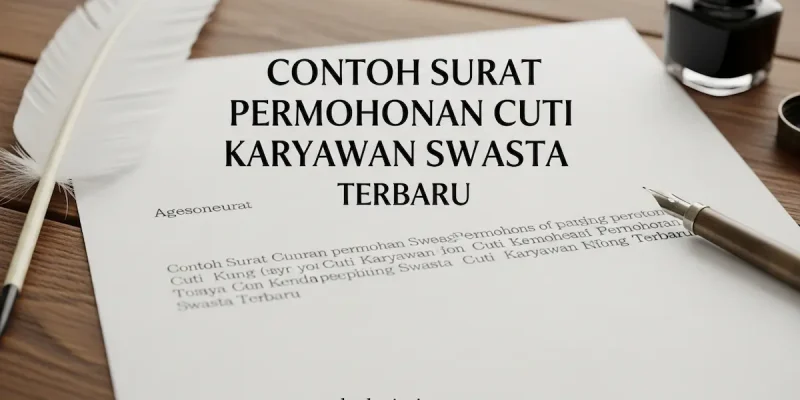 Contoh Surat Permohonan Cuti Karyawan Swasta Terbaru