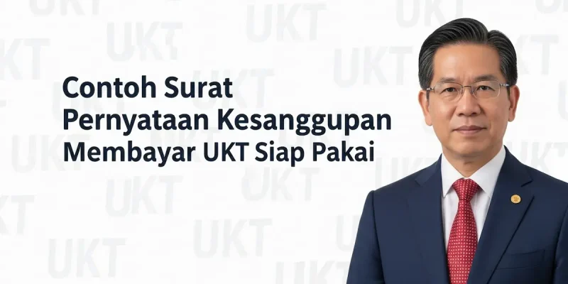 Contoh Surat Pernyataan Kesanggupan Membayar UKT Siap Pakai