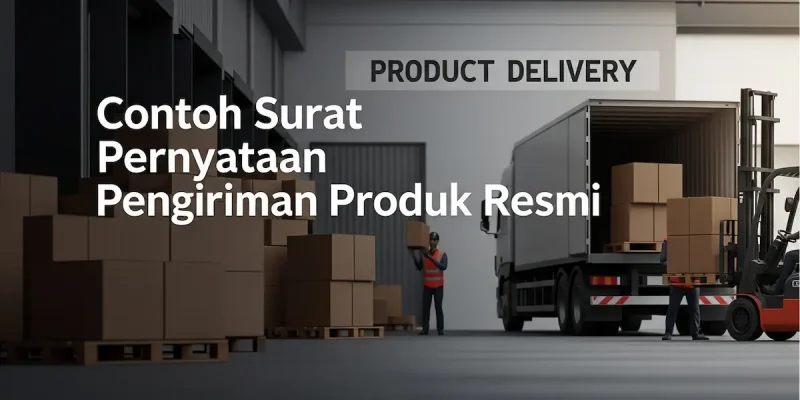 Contoh Surat Pernyataan Pengiriman Produk Resmi