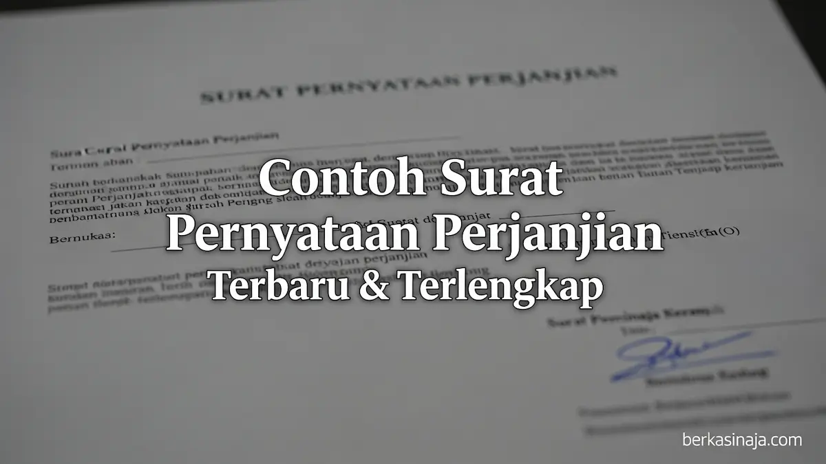 Contoh Surat Pernyataan Perjanjian Terbaru & Terlengkap