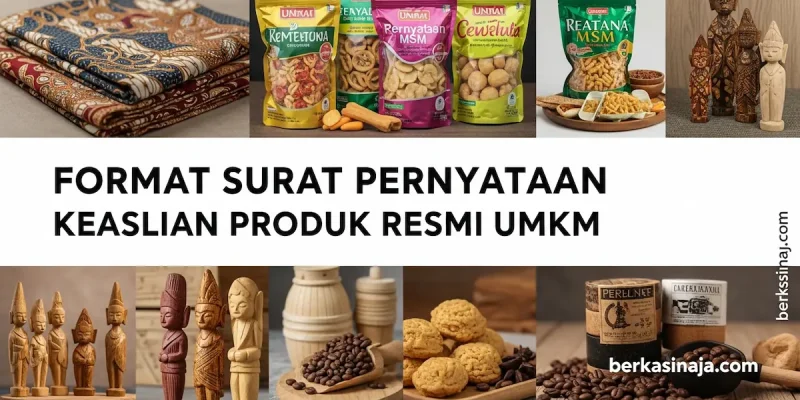 Format Surat Pernyataan Keaslian Produk Resmi UMKM