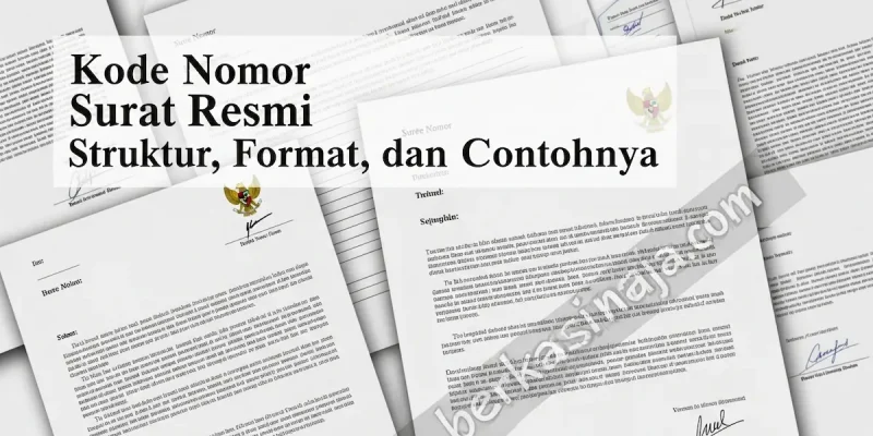 Kode Nomor Surat Resmi Struktur, Format, dan Contohnya