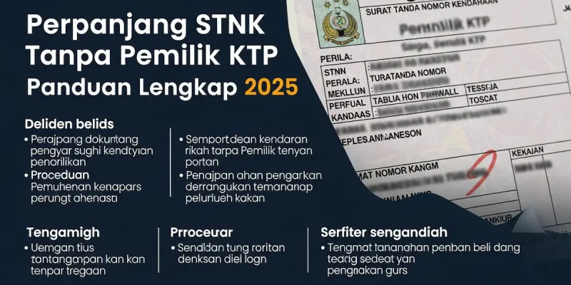 Perpanjang STNK Tanpa Pemilik KTP Panduan Lengkap 2025